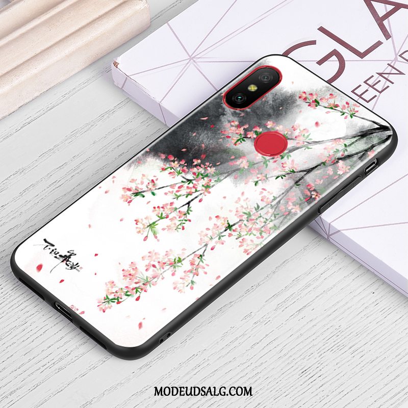 Xiaomi Mi A2 Lite Etui Glas Trend Rød Cover Kreativ