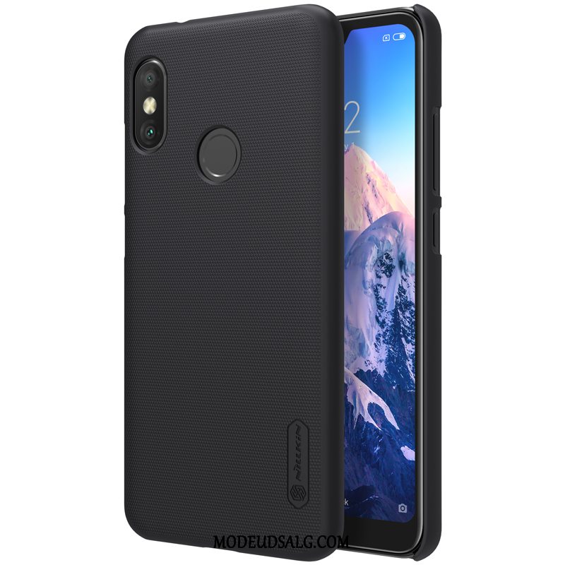 Xiaomi Mi A2 Lite Etui Rød Nubuck Beskyttelse Hård Lille Sektion