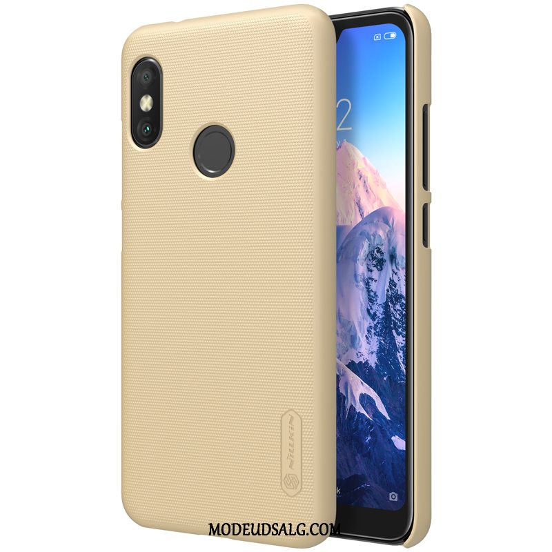 Xiaomi Mi A2 Lite Etui Rød Nubuck Beskyttelse Hård Lille Sektion