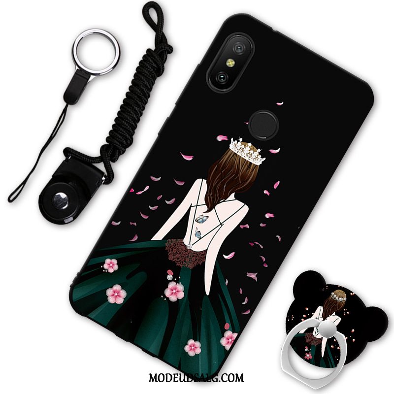 Xiaomi Mi A2 Lite Etui Smuk Net Red Rød Cartoon Lille Sektion