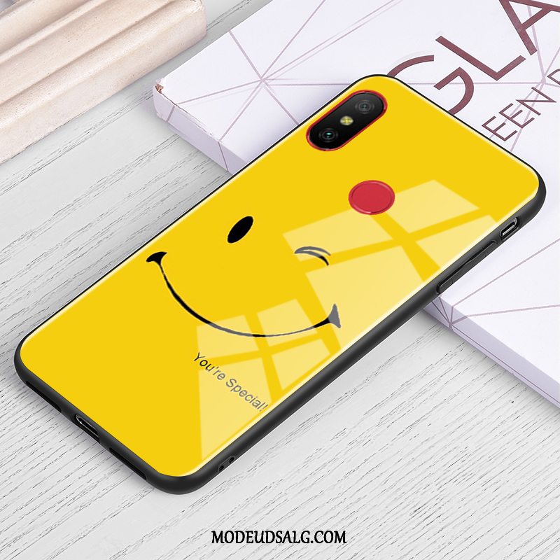 Xiaomi Mi A2 Lite Etui Tilpas Trend Simple Glas Cover