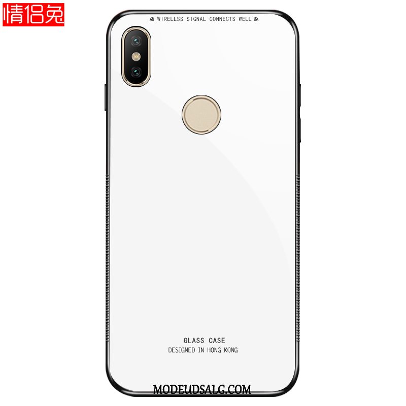 Xiaomi Mi A2 Lite Etui Trend Ungdom Glas Blød Solid Farve