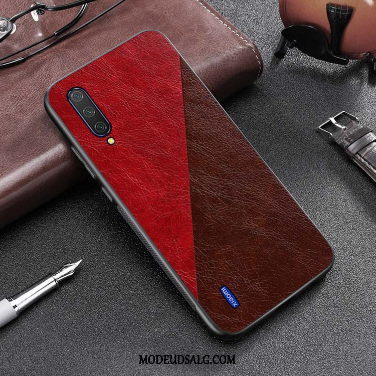 Xiaomi Mi A3 Etui / Cover Alt Inklusive Lille Sektion Rød Læder Beskyttelse