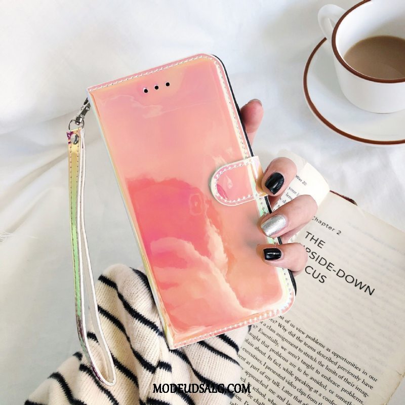 Xiaomi Mi A3 Etui / Cover Gradient Rød Spejl Sort