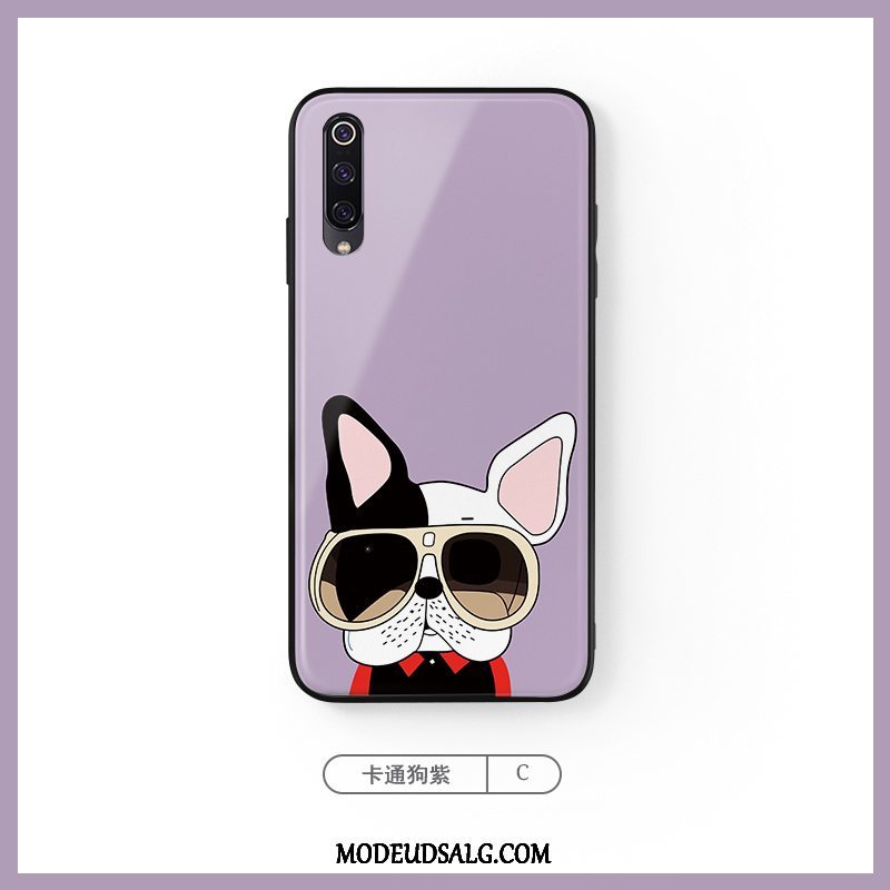 Xiaomi Mi A3 Etui / Cover Kreativ Hund Blå Cartoon Glas