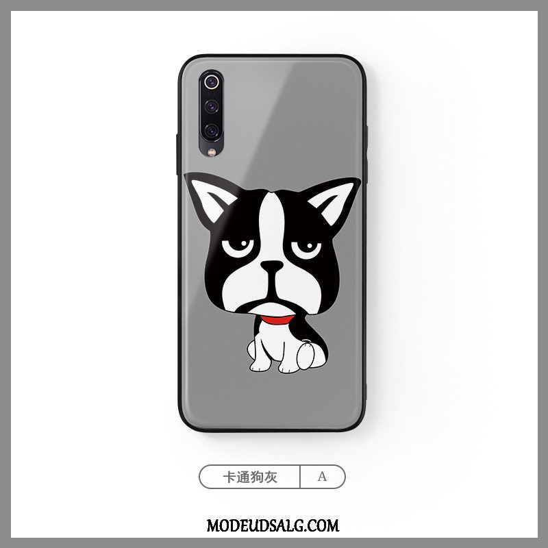 Xiaomi Mi A3 Etui / Cover Kreativ Hund Blå Cartoon Glas