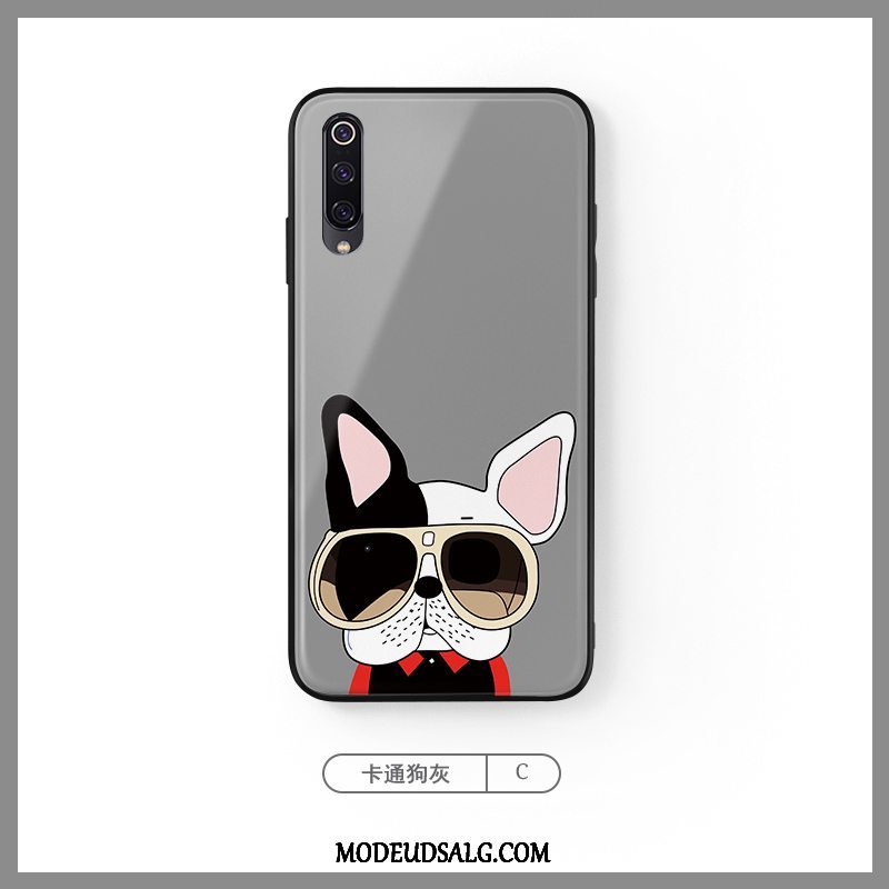 Xiaomi Mi A3 Etui / Cover Kreativ Hund Blå Cartoon Glas