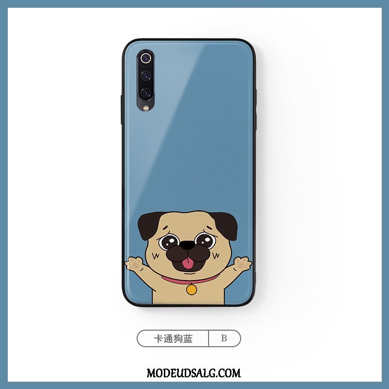 Xiaomi Mi A3 Etui / Cover Kreativ Hund Blå Cartoon Glas