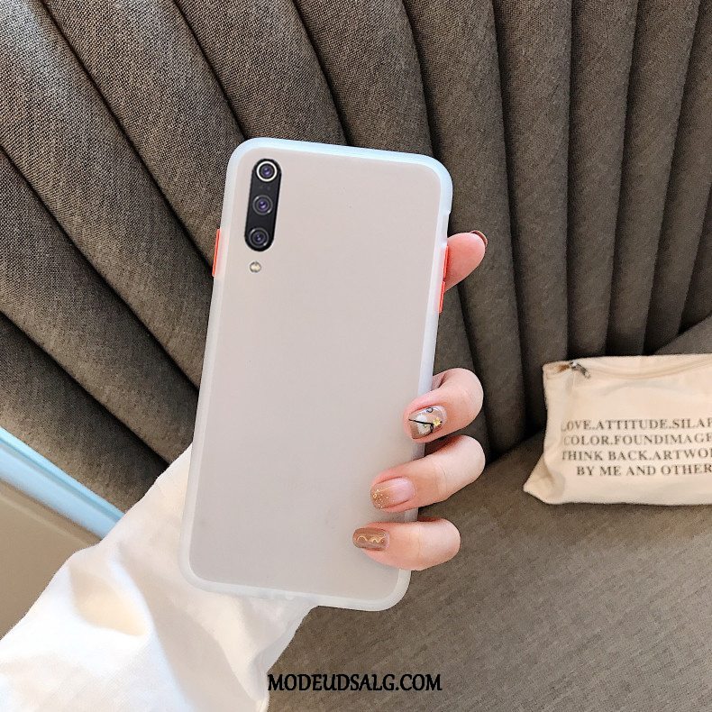 Xiaomi Mi A3 Etui / Cover Ungdom Nubuck Rød Gennemsigtig Beskyttelse