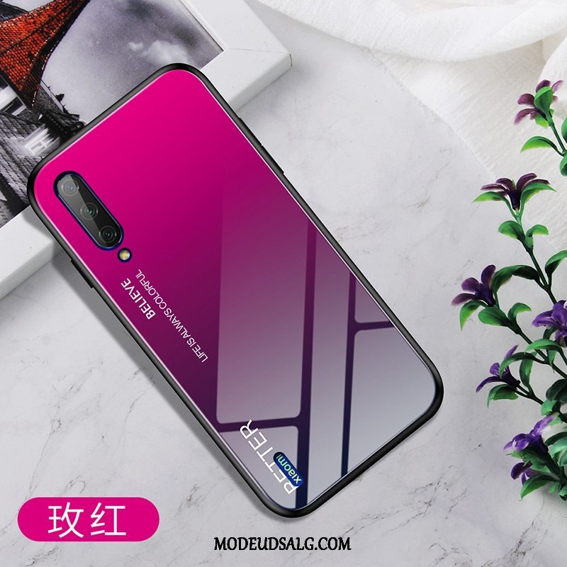 Xiaomi Mi A3 Etui Hård Rød Lille Sektion Glas Mode