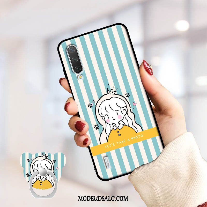 Xiaomi Mi A3 Etui Kreativ Anti-fald Silikone Lyserød Lille Sektion