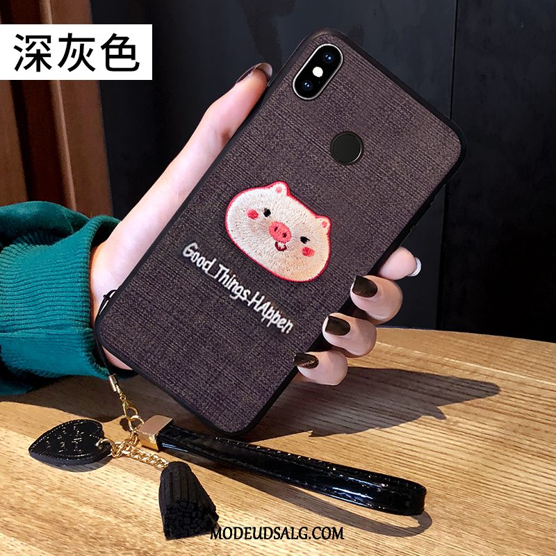 Xiaomi Mi Max 3 Etui Af Personlighed Blød Cartoon Trend Rød