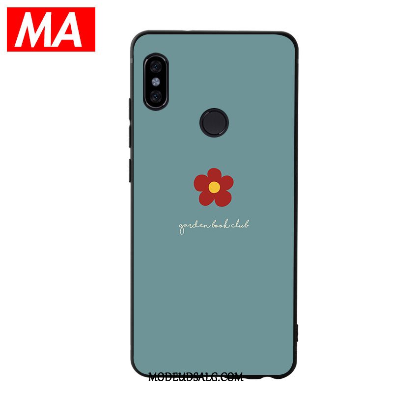 Xiaomi Mi Max 3 Etui Blomster Blød Beskyttelse Simple Grøn