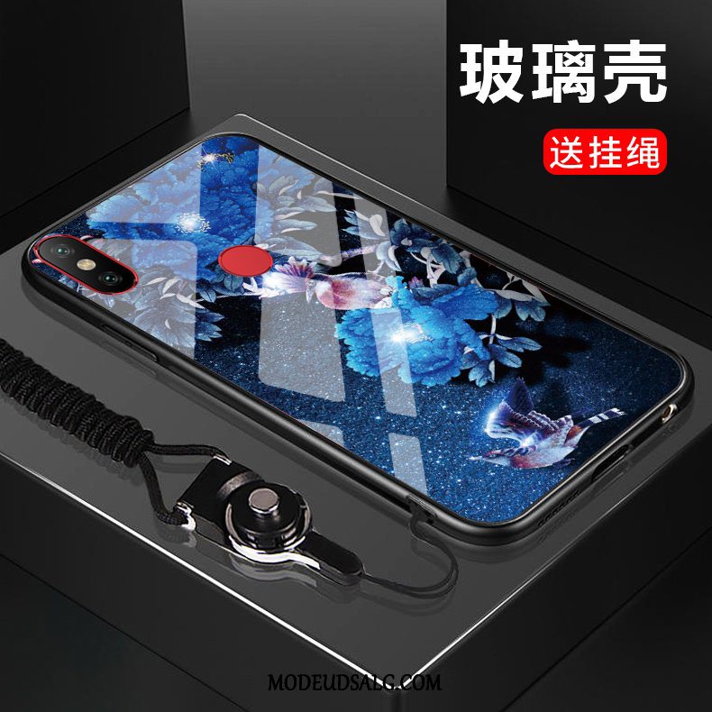 Xiaomi Mi Max 3 Etui / Cover Beskyttelse Lille Sektion Sort Glas