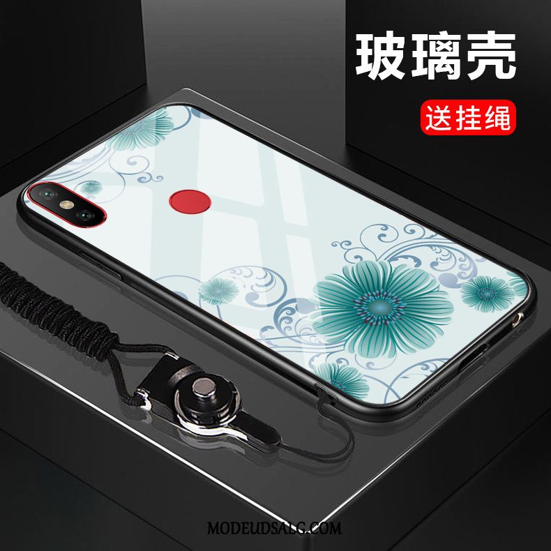 Xiaomi Mi Max 3 Etui / Cover Beskyttelse Lille Sektion Sort Glas