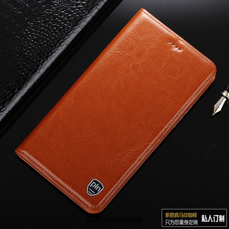 Xiaomi Mi Max 3 Etui Cover Lille Sektion Anti-fald Brun Folio