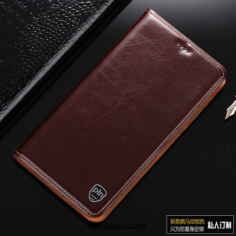 Xiaomi Mi Max 3 Etui Cover Lille Sektion Anti-fald Brun Folio