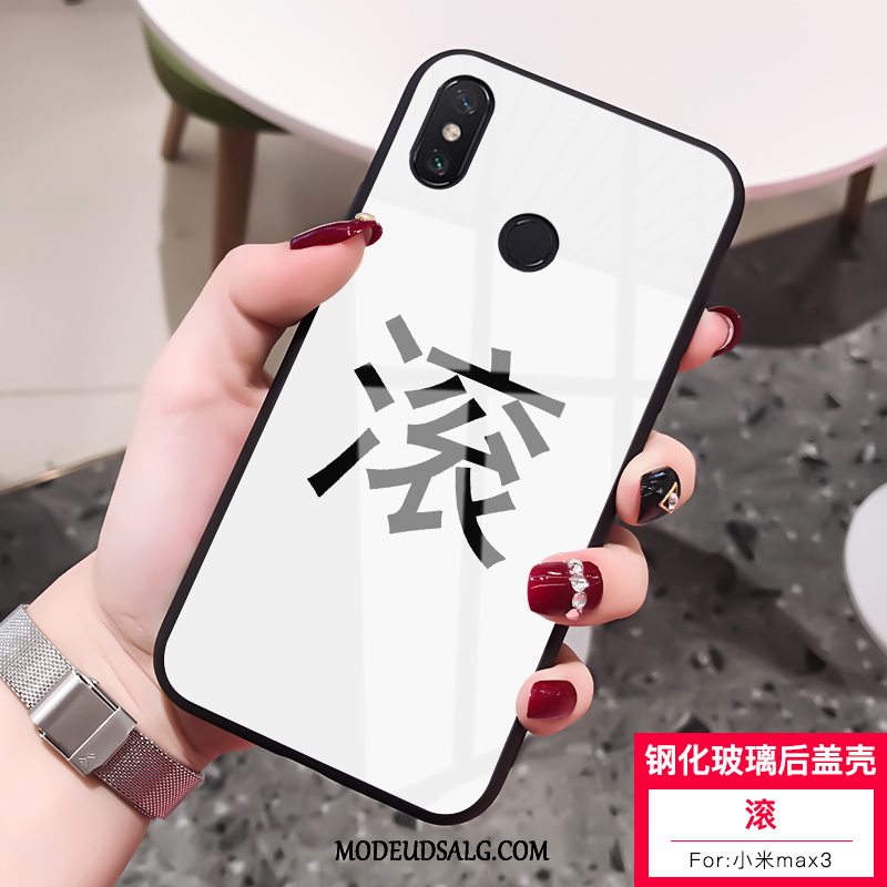 Xiaomi Mi Max 3 Etui Elskeren Kreativ Lille Sektion Beskyttelse Hvid