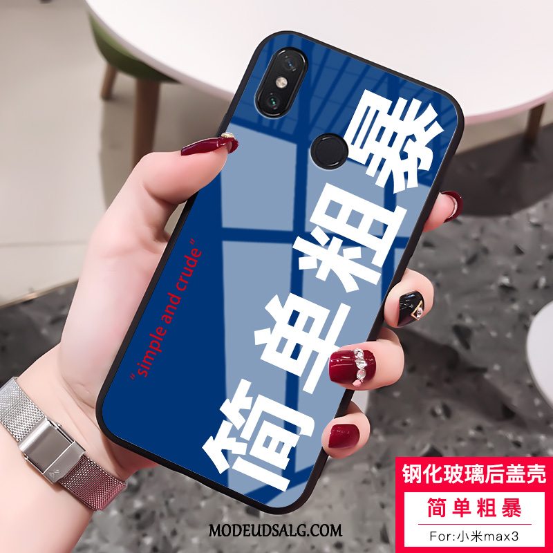 Xiaomi Mi Max 3 Etui Elskeren Kreativ Lille Sektion Beskyttelse Hvid