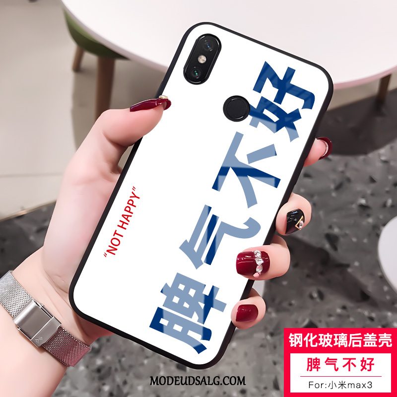 Xiaomi Mi Max 3 Etui Elskeren Kreativ Lille Sektion Beskyttelse Hvid