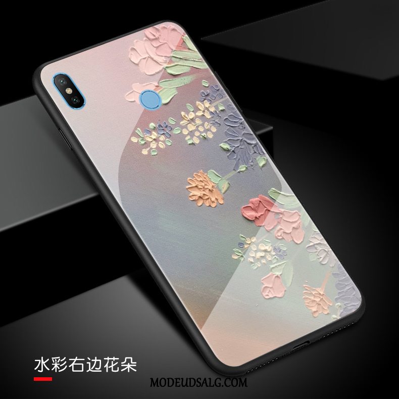 Xiaomi Mi Max 3 Etui Hvid Blomster Simple Farve Tree