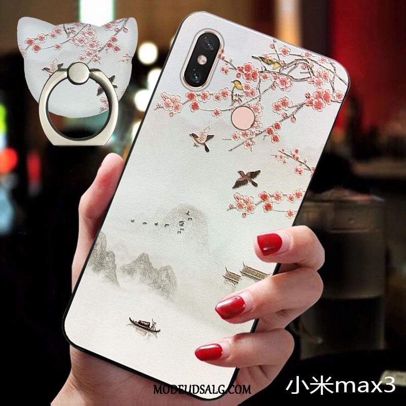 Xiaomi Mi Max 3 Etui Silikone Alt Inklusive Lille Sektion Rød Trendy