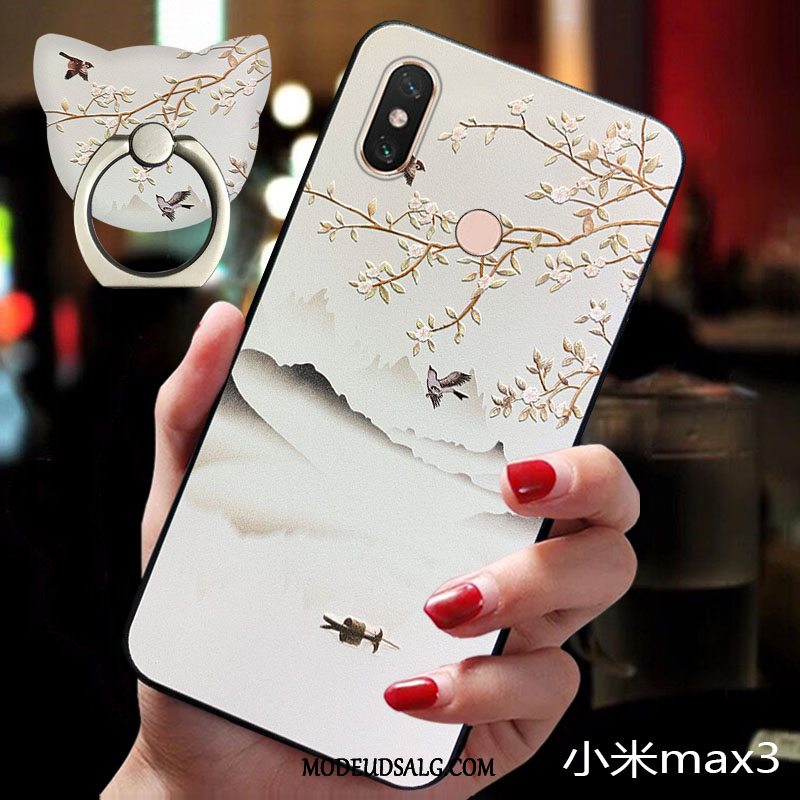 Xiaomi Mi Max 3 Etui Silikone Alt Inklusive Lille Sektion Rød Trendy