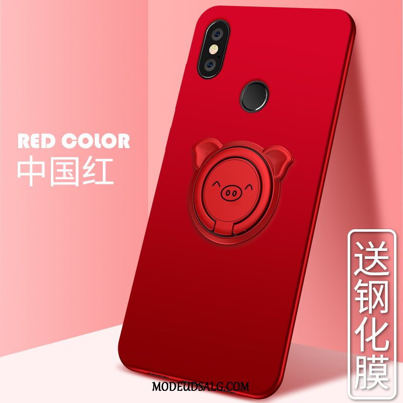 Xiaomi Mi Max 3 Etui Trendy Cover Lyserød Blød Lille Sektion