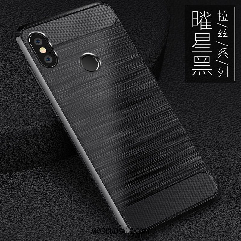 Xiaomi Mi Mix 2s Etui / Cover Anti-fald Bagdæksel Lille Sektion Sort Blød