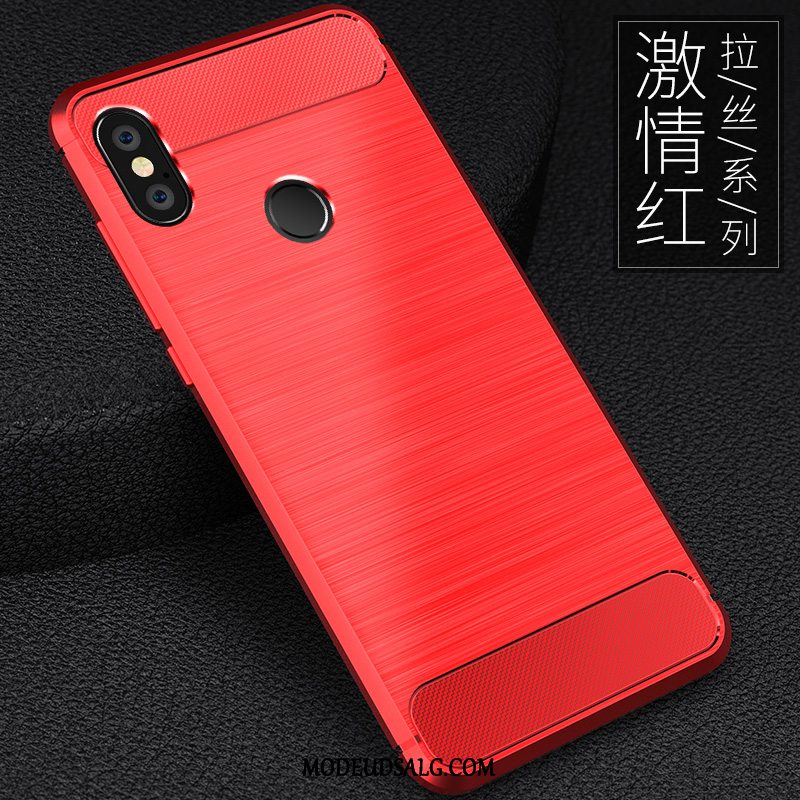 Xiaomi Mi Mix 2s Etui / Cover Anti-fald Bagdæksel Lille Sektion Sort Blød