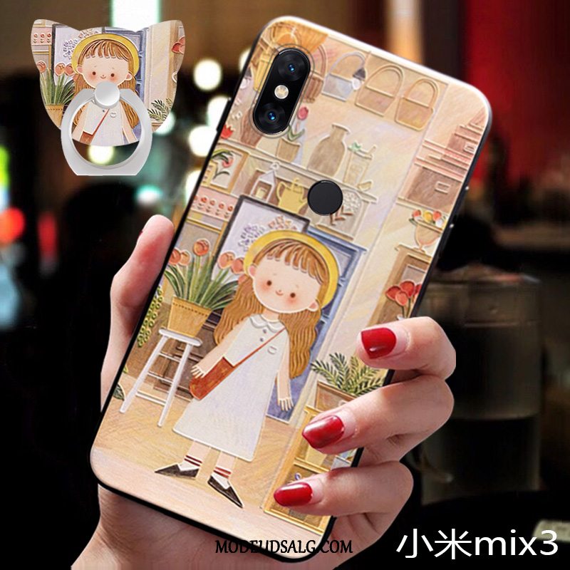 Xiaomi Mi Mix 3 Etui Af Personlighed Alt Inklusive Blød Cartoon Gul