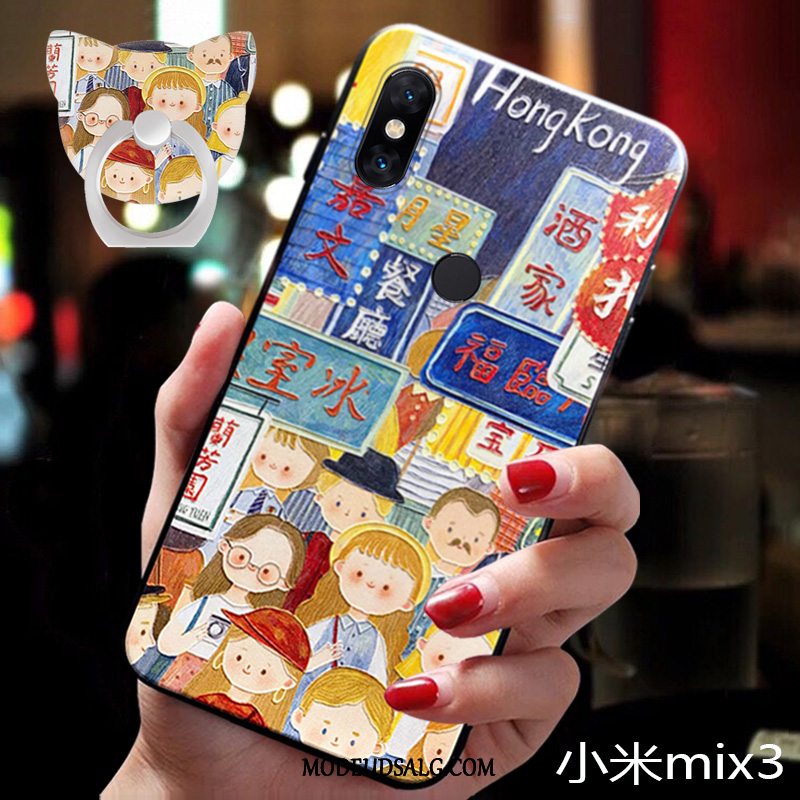 Xiaomi Mi Mix 3 Etui Af Personlighed Alt Inklusive Blød Cartoon Gul