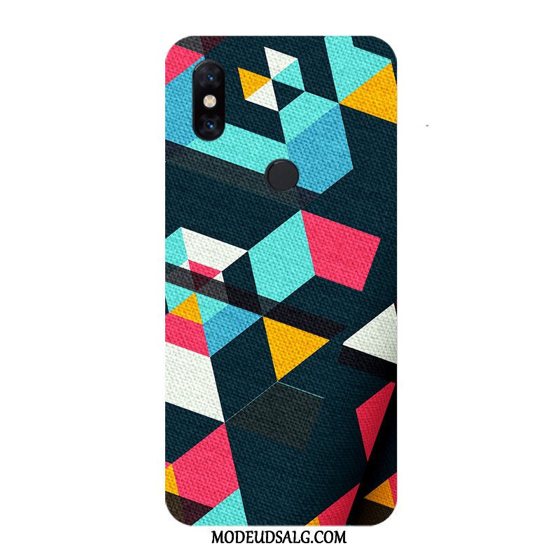 Xiaomi Mi Mix 3 Etui / Cover Nubuck Lille Sektion Sort Plast Tilpas