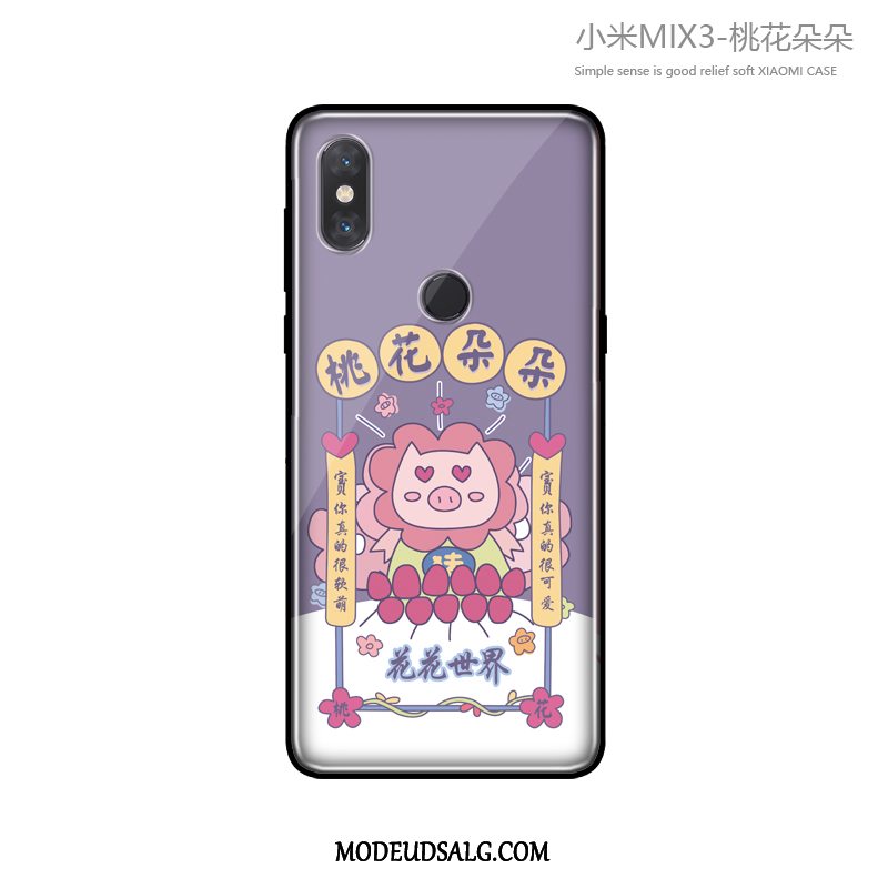 Xiaomi Mi Mix 3 Etui / Cover Trendy Lille Sektion Beskyttelse Lyserød Cartoon