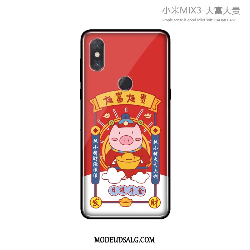 Xiaomi Mi Mix 3 Etui / Cover Trendy Lille Sektion Beskyttelse Lyserød Cartoon