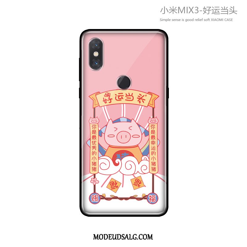 Xiaomi Mi Mix 3 Etui / Cover Trendy Lille Sektion Beskyttelse Lyserød Cartoon