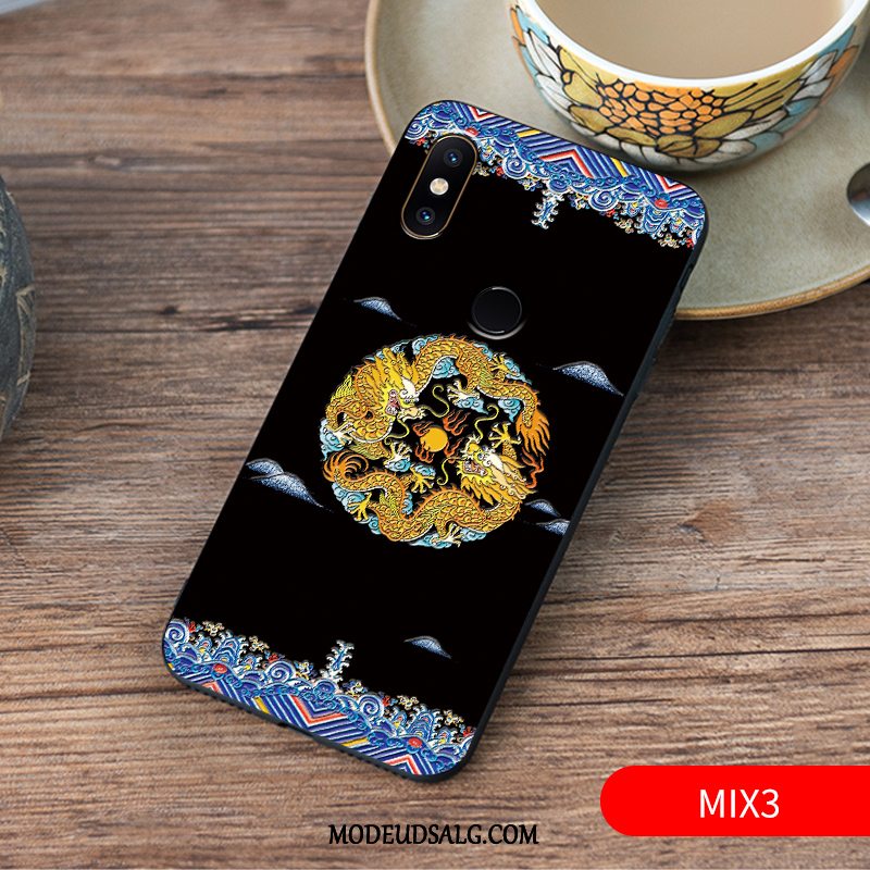 Xiaomi Mi Mix 3 Etui Lille Sektion Silikone Vintage Beskyttelse Anti-fald