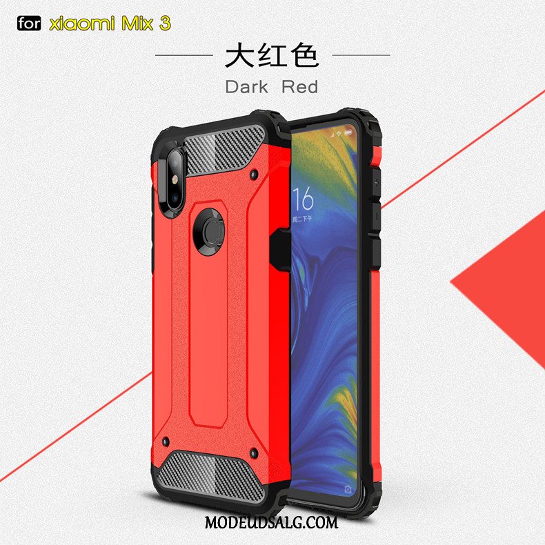 Xiaomi Mi Mix 3 Etui Silikone Hård Nubuck Alt Inklusive Beskyttelse