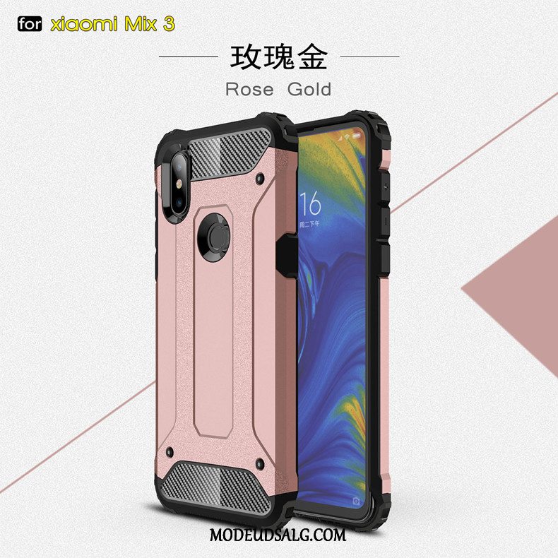 Xiaomi Mi Mix 3 Etui Silikone Hård Nubuck Alt Inklusive Beskyttelse