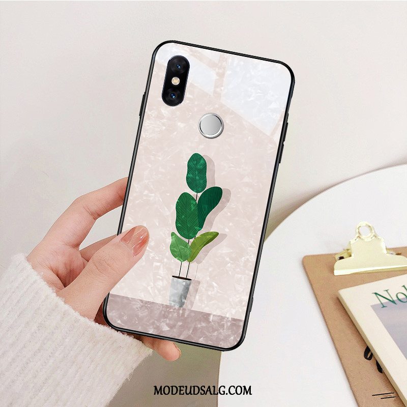 Xiaomi Mi Mix 3 Etui Tynd Blomster Glas Kreativ Hård