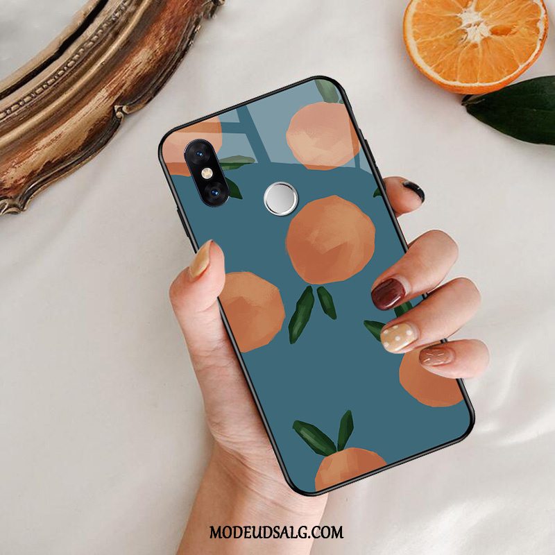 Xiaomi Mi Mix 3 Etui Tynd Blomster Glas Kreativ Hård