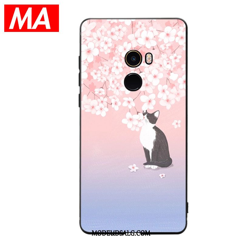 Xiaomi Mi Mix Etui Kat Lyserød Smukke Silikone Cherry