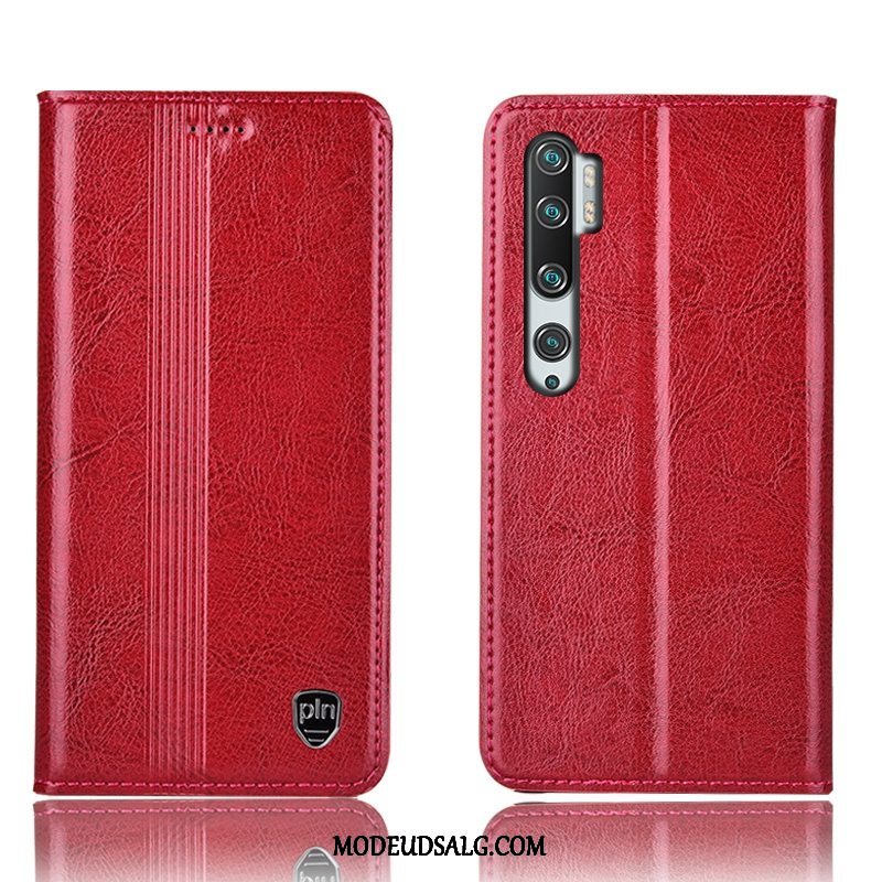 Xiaomi Mi Note 10 Etui Alt Inklusive Rød Sort Beskyttelse Folio