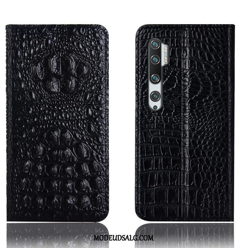 Xiaomi Mi Note 10 Etui / Cover Beskyttelse Anti-fald Alt Inklusive Sort Lædertaske