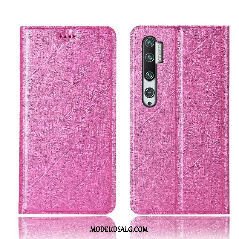 Xiaomi Mi Note 10 Etui / Cover Guld Rød Mønster Silke Alt Inklusive