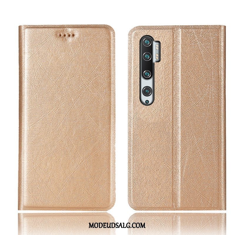 Xiaomi Mi Note 10 Etui / Cover Guld Rød Mønster Silke Alt Inklusive