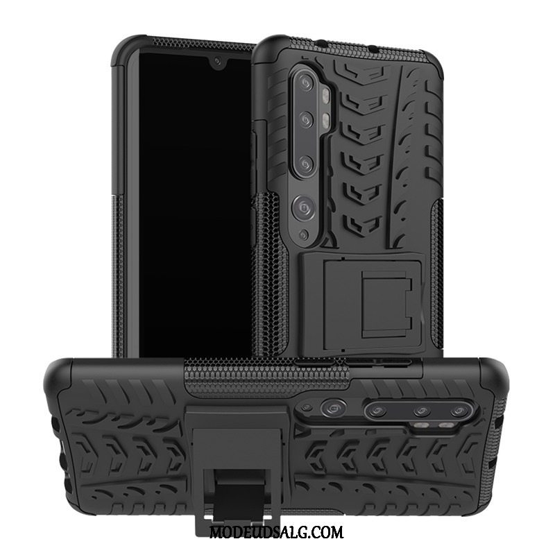 Xiaomi Mi Note 10 Etui / Cover Nubuck Support Rød Blå