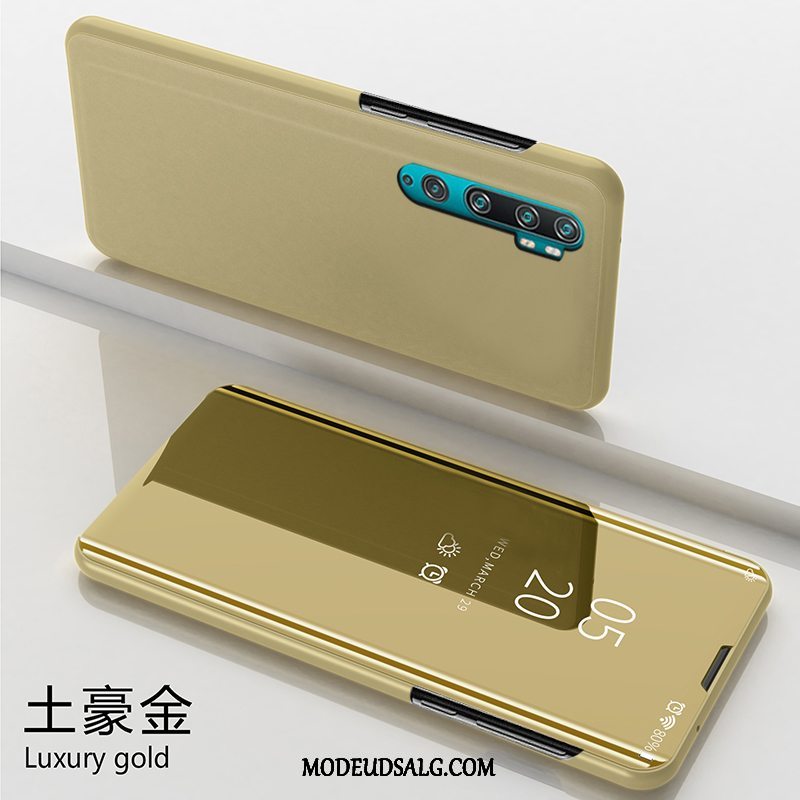 Xiaomi Mi Note 10 Etui Sort Trend Af Personlighed Folio Membrane