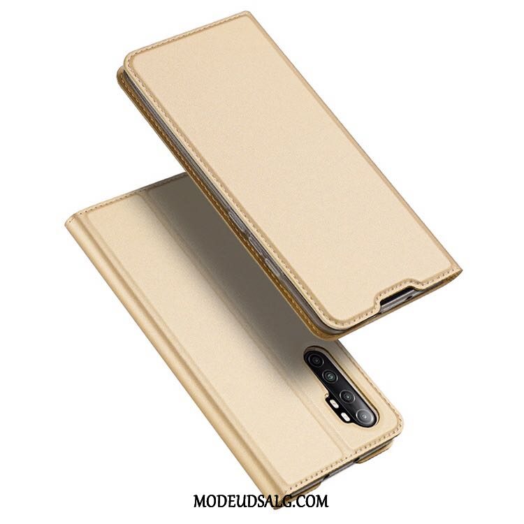 Xiaomi Mi Note 10 Lite Etui / Cover Lille Sektion Lyserød Business Lædertaske