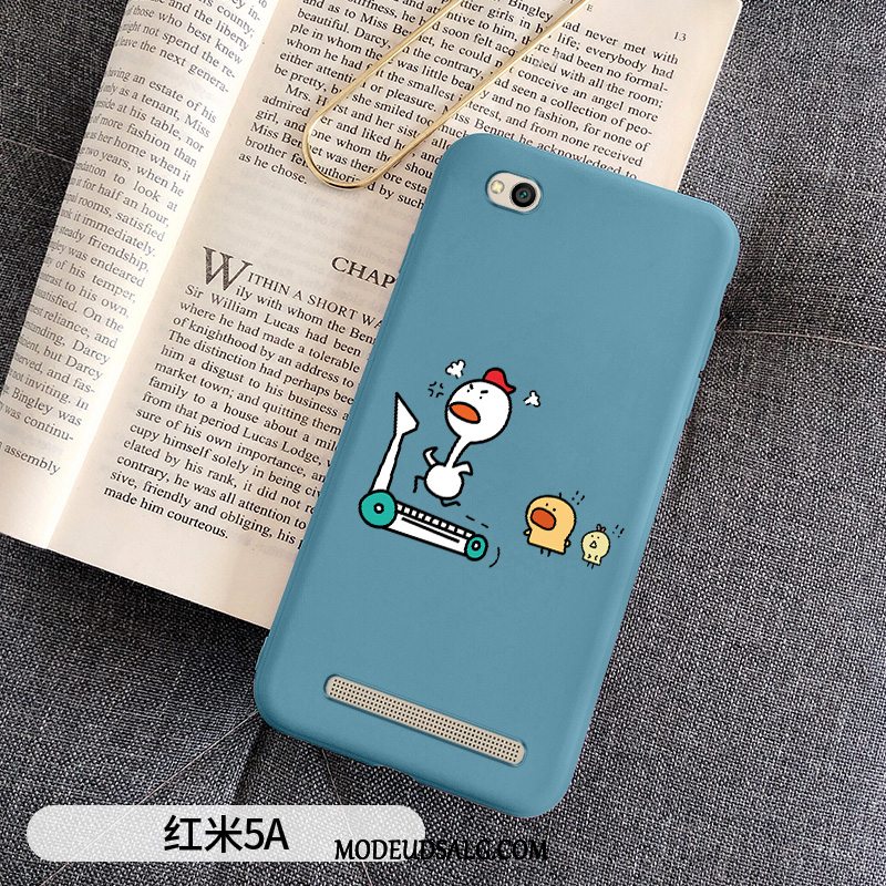 Xiaomi Redmi 5 Etui Cartoon Rød Nubuck Anti-fald Cover